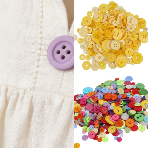 Assorted Color Resin Button For Creative Projects-blue series 2