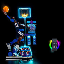LED Light Kit Compatible with 43010 Slam Dunk Athlete, Multicolor Effects with 18Key Remote, USB Powered