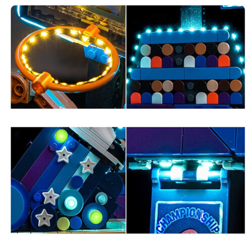 LED Light Kit Compatible with  43010 Slam Dunk Athlete, Multicolor Effects with 18Key Remote, USB Powered 2