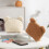 Soft Plush Large Capacity Portable Makeup Storage Bag-White 7