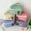 Make-up-Tasche mit gestepptem Herz und Karomuster, großes-Gelb 3
