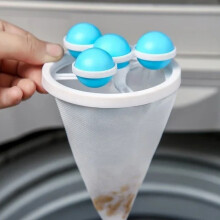 3 Stück Push-Bubble-Washer-Bälle, 17x9,5 cm, Mehrfarben-Wäschefilter & Anti-Verwicklungen