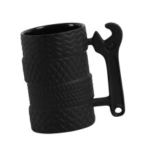 Tasses à boire de tasse à café en-Coupe de pneu à clé noire