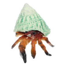 Realistic Hermit Crab Model with Vivid Details, Durable Figurine for Science Education and Aquarium Decor