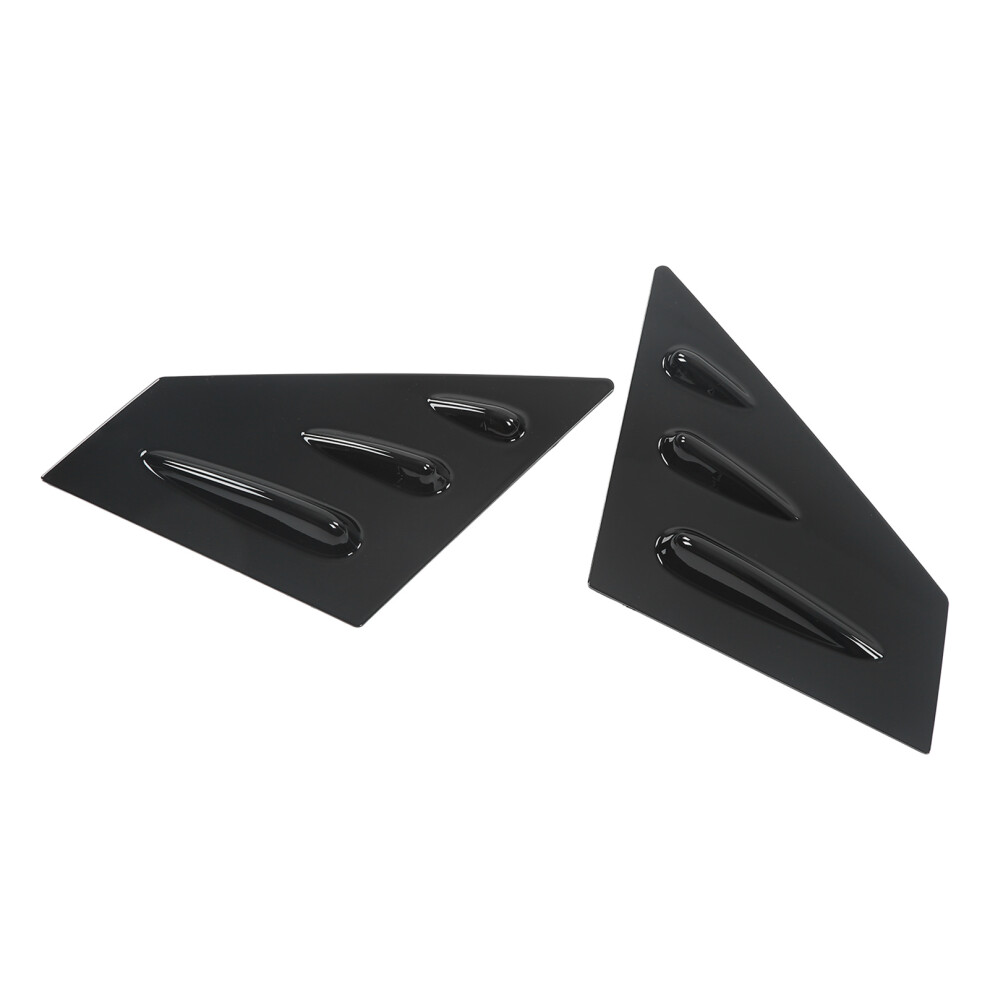 2X Rearview Mirror Louvers For Subaru Wrx Sti Black 7340572722744