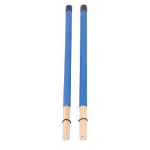 2Pcs Bamboo Drum Brush Stick Mallet Percussion Accessory Set Blue