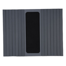 Sofa Arm Ablagetisch, 43,5x34cm, Hellgrau, Bambus, Rutschfest