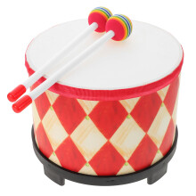 Wooden Snare Drum with Sticks for Music Education, Durable Compact Hand Drum for Classroom Practice