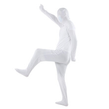 Ganzkörper-Fotografie-Anzug Unisex Weiß 190cm PVC-Stretch-Bodysuit