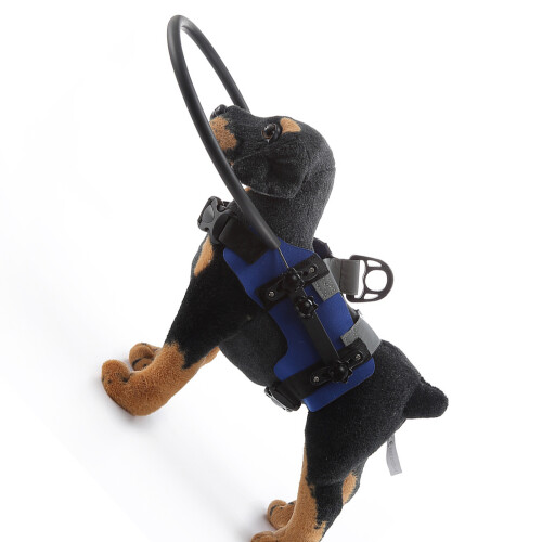 Breathable Comfortable Safety Harness Collar Leash for-3BLUE