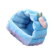 Klein huisdiernest, ademend stoffen bed voor hamsters,-Blauwe L