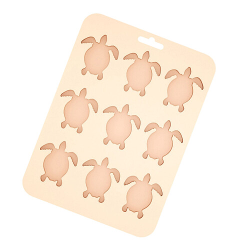 Dishwasher Safe Turtles Shape Ice Cubes Mold Silicone-Pink