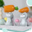 Lovely Resin Rabbit Statue Spring Rabbit Figurine Indoor Easter 5