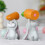 Lovely Resin Rabbit Statue Spring Rabbit Figurine Indoor Easter 7