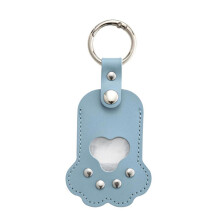 Leather Pet Furs Storage Container Paws Shape Pet-light blue