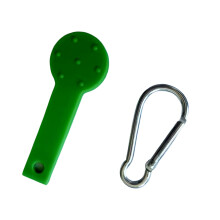 Portable Dog Poop Bag Opener and Practical Slippery-Green