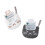 2PCS Lovely Cats Shape Sponge Scrubbers For Kitchen Dishwashing 1