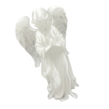Harz betender Engel Skulptur Heilungen Engel- leuchtend. Blau