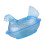 Cute Plastic Clear Hen On Nest Covered Candy Dish Dessert-Blue 1
