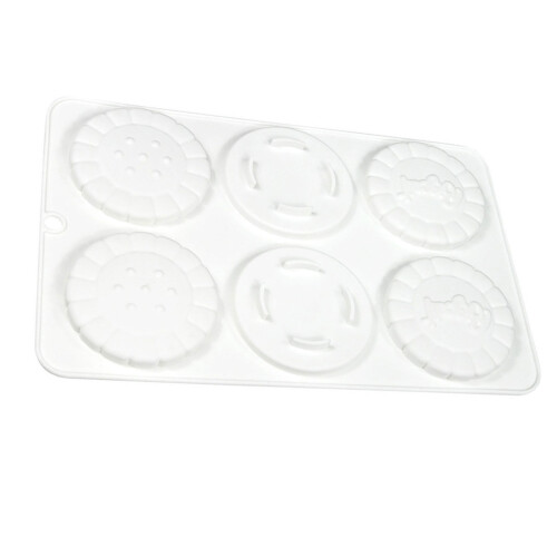 Moules à gâteaux en Silicone de qualité alimentaire, 6-Blanc