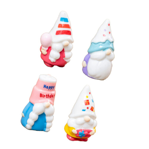 Petite poupée Miniature joyeux anniversaire, 4 pièces,