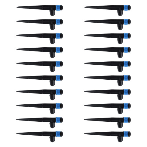 20Pcs Adjustable 360 Degree Sprinkler Nozzle-Single lock spring