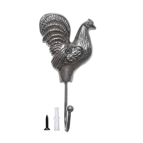 Decorative Iron Chicken Shaped Hook For Hanging Keys Hats-hen