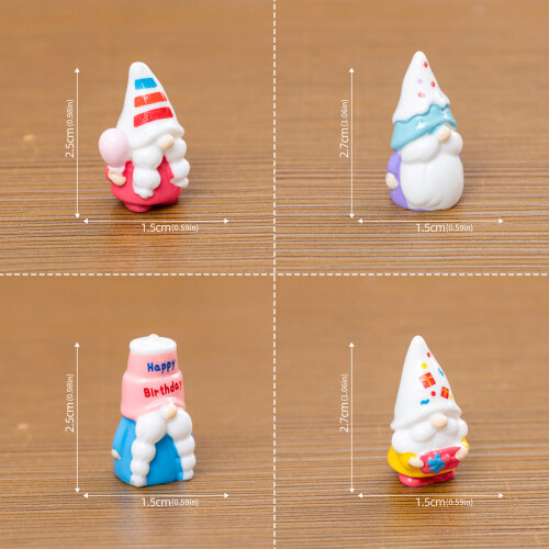 Petite poupée Miniature joyeux anniversaire, 4 pièces, 2