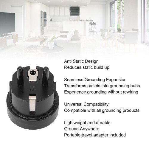Antistatischer Stecker ABS EU-Erdung, leichtes ESD 2