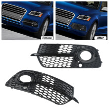 Direct Fit Fog Light Mesh Insert Gloss Black Q5