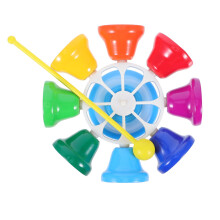 Hand Bell Set with Clear Melodious Tone and Bright Colors for Kids Music Learning