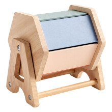 Wooden Rotating Drum Toy for Babies 612 Months Montessori Educational, Smooth Rolling for Fine Motor Development