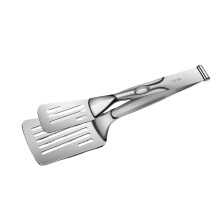 Food Grade Stainless Steel Barbecue Tongs-Double sided hollow
