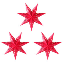 Creative Star Ceiling Light Cover With Star Cutout Perfect-Red