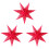 Creative Star Ceiling Light Cover With Star Cutout Perfect-Red 1