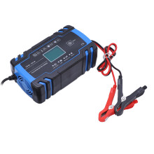 Intelligentes Batterieladegerät ABS-Gehäuse 12V/24V 8A/4A, Kühlventilator, EU-Stecker