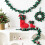 Handmade Wool Felt Christmas Wreath With Robin-Large red socks 6