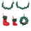 Handmade Wool Felt Christmas Wreath With Robin-Large red socks 7