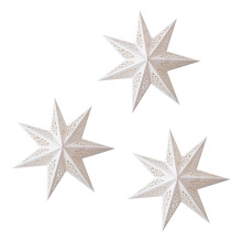 Multipurpose Paper Star Lanterns Hanging Light Shade For-White