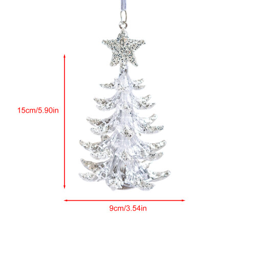 Clear Acrylic Christmas Tree Ornament With-Christmas tree 2