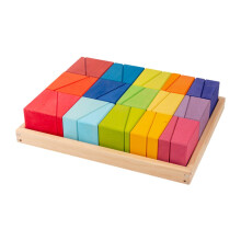 Colorful Wooden Building Blocks for Toddlers Montessori Educational Toys Boost Cognitive and Motor Skills