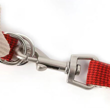 Adjustable Dog Harness Leash with Handle, 1.5x120cm Red