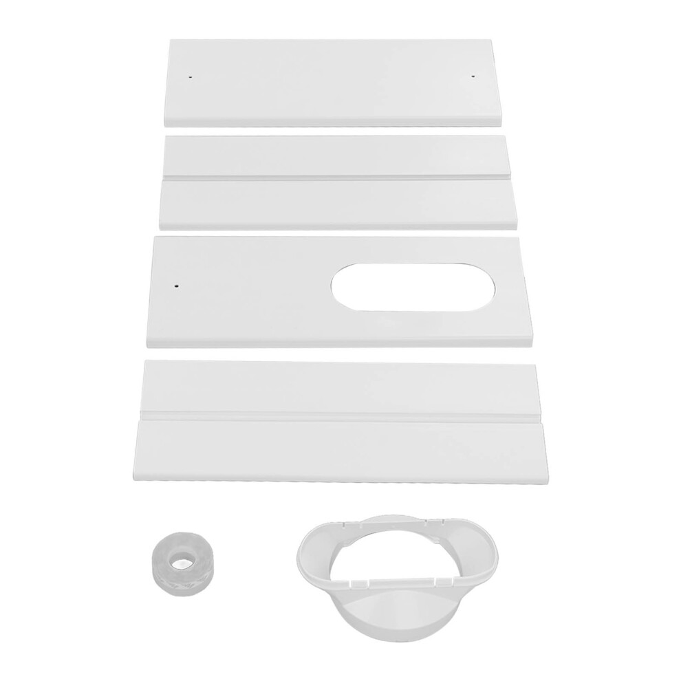 Adjustable Pvc Abs Window Vent Kit For 5.1In Hose, Sealing Plate 43-140Cm 8081390222007
