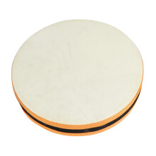 8' Double Sided Hand Drum with Durable Leather Surface, Bright Clear Sound, Kid Friendly Size