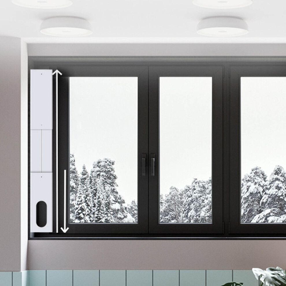 Adjustable Pvc Abs Window Vent Kit For 5.1In Hose, 43-140Cm 8181390579047