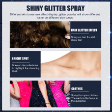 Glitzernder Glanzspray 60ml für Damen, alle Hauttypen, Körper & Haare