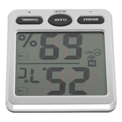Large Screen Room Thermometer with Humidity Sensor, 24H Record & Comfort Level Indicator 1