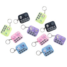 DJ Controller Keychain Toy with DJ Sound Effects, Random Color, Mini Music Gift for Kids 10 Pack
