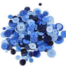 Assorted Color Resin Button For Creative Projects-blue series