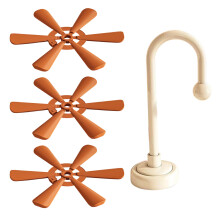 Heat Insulating Pad for Hot Pots Pans Bowls Indoor and-Orange
